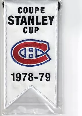 2008-09 Upper Deck Montreal Canadiens Centennial Stanley Cup Mini Banner 1978-79 • $34.99