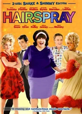 Hairspray [2 Disc Set] [DVD] Shimmy Edition *New & Factory Sealed* • £3.75