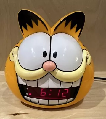 Vtg GARFIELD Sunbeam Alarm Desk Clock #887-99 Room Decor Tested Working • $60