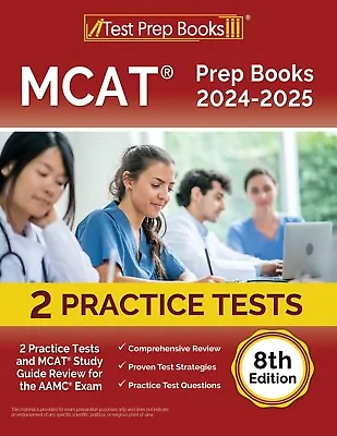 $43.99 • Buy MCAT Prep Books 2024-2025: 2 Practice Tests And MCAT Study Guide Review