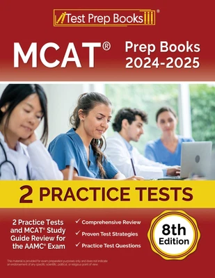 MCAT Prep Books 2024-2025: 2 Practice Tests And MCAT Study Guide Review • $43.99