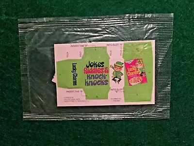 VTG Lucky Charms MIP ***JOKES RIDDLES KNOCK KNOCKS*** Cereal Premium Prize Toy • $7.99