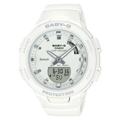 Casio Baby-G Bluetooth White Analogue/Digital Watch BSAB100-7A BSA-B100-7A • $183.99