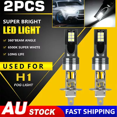 2X H1 LED Headlight Bulbs Conversion Kit High Low Beam Super Bright 6500K White • $14.95