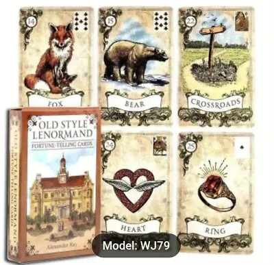 New- Old Style Lenormand Tarot Deck Vintage Fortune Telling Oracle Cards • $16