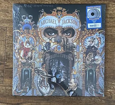 Michael Jackson Dangerous Walmart Limited 2021 Double Silver Vinyl Album New • $49