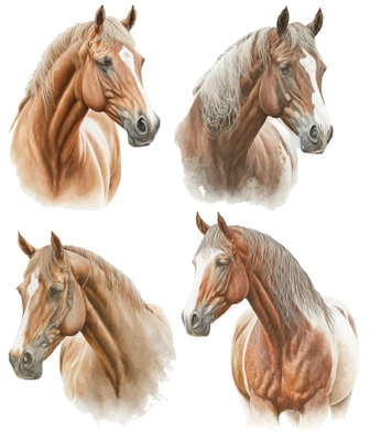 £7.99 • Buy Horses Wall Stickers - 6 Sizes Available