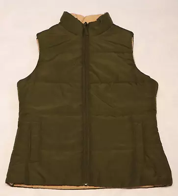 MERONA Womens Reversible Puffer Vest Sleeveless Jacket Size S • $10.50