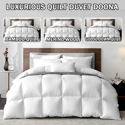 300/500/700GSM Goose Down/Bamboo/Wool Quilt Duvet Doona Single/Double/Queen/King • $43.45