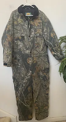 Vintage Rare Cabelas Hunting Fishing Camouflage L Jumpsuit Men’s Camo • $84.99