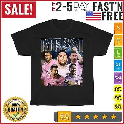 Lionel Messi Miami Vintage T Shirt Men Fashion Women Kid T Shirt Short Sleeve • $18.99