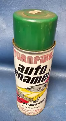 Vtg NOS Turnpike Auto Enamel Spray Paint 13oz Can EMERALD GREEN Full Fast Dry • $65