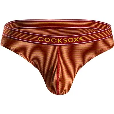 Cocksox CX05PRO Snug Pouch Thong Men Pouch Underwear Enhance String Brief Stripe • £20