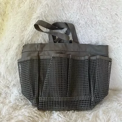 Shower Caddy Bag Camping Dormitory Gray Mesh • $7.48