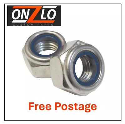 Nyloc Nuts Stainless Steel Ss304 Type T Din 985 M3/m4/m5/m6/m8/m10/m12 • £0.99