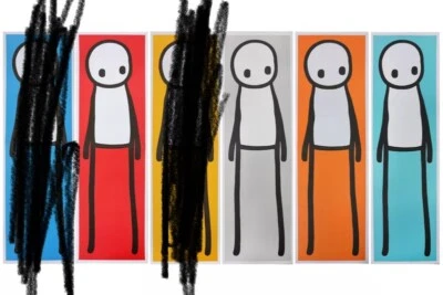£700 • Buy Stik Book Poster Set Of 4. Banksy Hirst Invader
