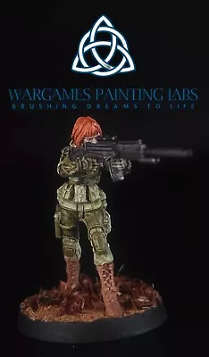 Handpainted Line Kazak Ariadna Infinity Collection Miniature For Wargames • £72.39