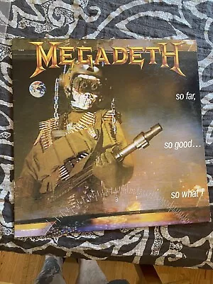 1988 US Megadeth So Far So Good... So What W/ OIS Combat/ Capital C1-48148 • $54