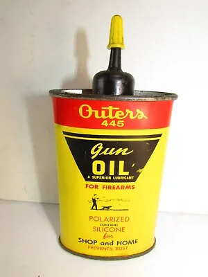 Outers 445 Gun Oil Can Vintage  Handy Oiler 3oz Nice Condition GREAT COLORS • $9.99