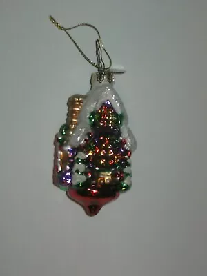 Mark Klaus 2003 Cabin Blown Glass Ornament • $4.75