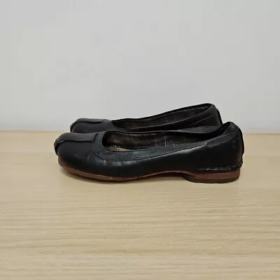 Dr Martens Vintage 11927 Slip On Black Leather Ballerina Flat Shoes Pumps Uk 5 • £49.99
