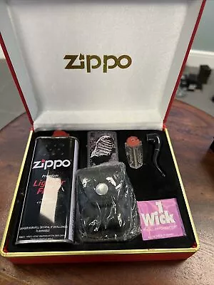 Zippo Lighter Set MOON LANDING Flints Wick Holder - Fuel Can Empty NEW • £16