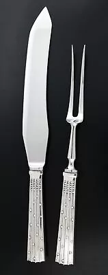 Orla Vagn Mogensen Denmark Champagne Sterling Silver Steel 2pc Steak Carving Set • $399.99