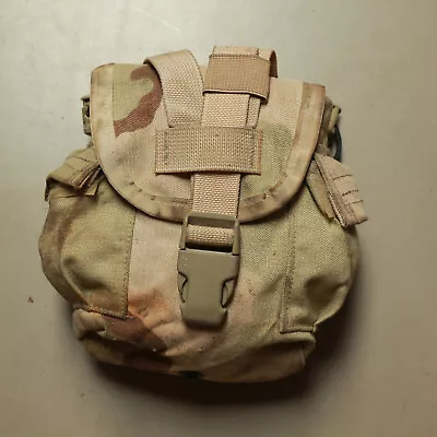 US GI Military 1 Quart Canteen Pouch/Cover MOLLE Camo POOR • $4.88