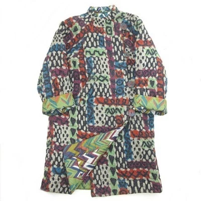 $325.76 • Buy Wmns Size S  Missoni Vintage Jacquard Knit Stain Color Coat