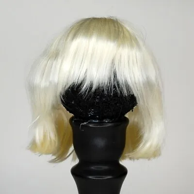 Doll Wig Platinum White Size 8-9  Fits BJD 1/3 SD Volks Super Dollfie Wiggs • $22.99