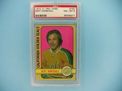 1972/73 O-pee-chee Nhl Hockey Card #139 Bert Marshall Psa 8 Nm/mint 72/73 Opc • $79.99