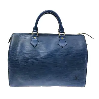 Auth LOUIS VUITTON Speedy 30 M43005 Toledo Blue Epi VI0952 Handbag • $280