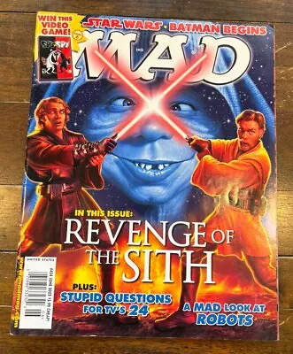 MAD Magazine 454 June 2005 Revenge Of The Sith Star Wars Alfred E Neuman Cover • $5.99