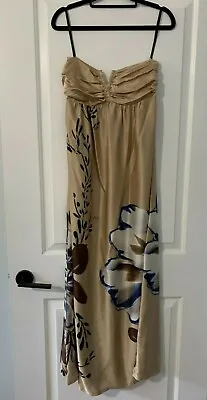 Women's Silk Floral Maxi Dress Size 8 • $50