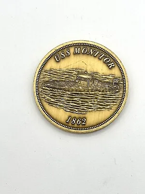 USS MONITOR AND CSS Virginia Coin 1862 Commemorative Coin • $29.99