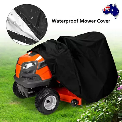 $36.58 • Buy Garden Waterproof Ride On Lawn Mower Cover Heavy Duty 210D Oxford Dust Rain UV