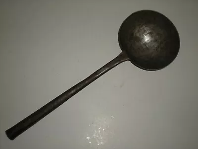 Primitive LADLE Hand Wrought Iron RARE Antique Punched Hong Kong • $12.69