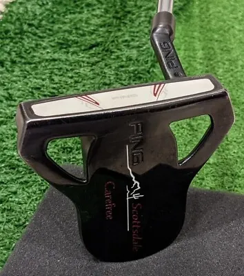 Ping Scottsdale Carefree Putter RH 34 In Ping Steel Shaft Black Dot W/ HeadCover • $85
