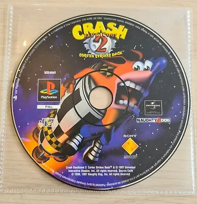 PS1 Crash Bandicoot 2: Cortex Strikes Back ✔ Game Disc Only Rare Retro UK PAL  • £8.99