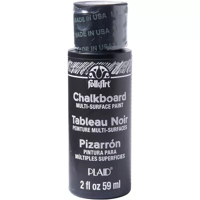 FolkArt Multi-Surface Chalkboard Paint 2oz Black • $9.27