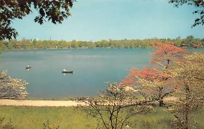 Boats On Lake Lusterchrome Greetings From Mifflinburg Pa • $6.99