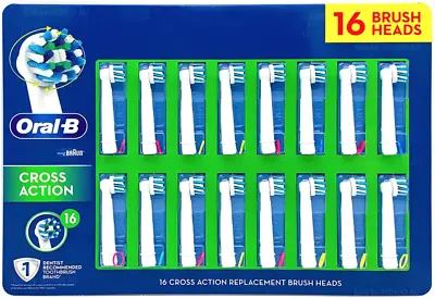 $72.78 • Buy NEW Oral-B Cross Action 16 Replacement Heads CrossAction For Electric Toothbrush