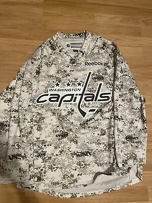 Reebok Washington Capitals Military Appreciation Night NHL Hockey Jersey M • $85