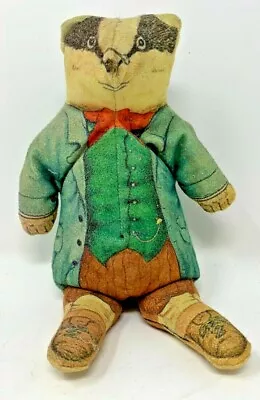 Vintage 1981 Ariel Inc - Wind In The Willows Mr Badger - The Toy Works Bean Bag • $35