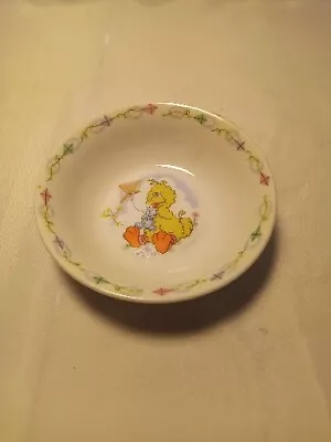 ❤️ Vintage 1986 Sesame Street Big Bird Flying A Kite Porcelain Bowl NEWCOR  • $6
