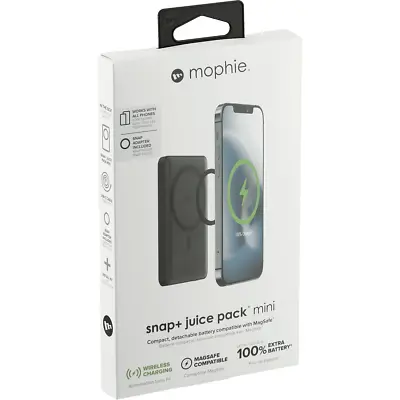 Mophie Snap+ Juice Pack Mini Wireless Magnetic 5000mAh Charger Battery Magsafe • $19.45