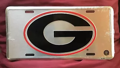 Georgia Bulldogs UGA Logo Chrome Metal License Car Truck Plate Tag New CHAMPS! • $9.99