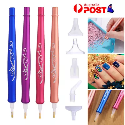 $4.83 • Buy 5D Resin Diamond Painting Pen Alloy Point Drill Pens Cross Stitch Craft Art