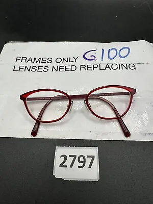 Women's MODO  Model 4068 Red  Eyeglass Frame Sz 46 Titanium • $37.99
