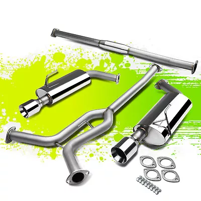 4 Rolled Tip Dual Muffler Performance Catback Exhaust Kit For 04-08 Maxima V6 • $216